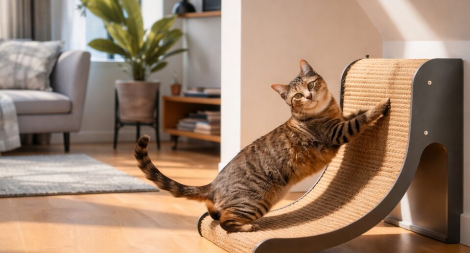 cardboard cat scratcher