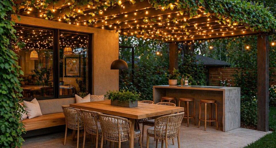 garden festoon lights